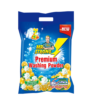 Washing powder with bag
